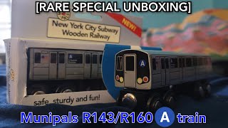 RARE SPECIAL UNBOXING  Munipals R143R160 A train Unboxing [upl. by Barbaresi]