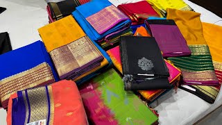 Bangalore Festival Offer Saree Pick Any 3995Pure Mysore Silk Saree Collection Single Courier Avl [upl. by Mohammad142]