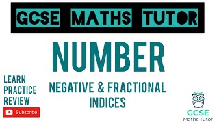 Negative and Fractional Indices Higher Only  GCSE Maths Tutor [upl. by Halbeib]