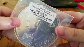 APMEX Silver Bullion Unboxing 2018 ATB Block Island 5 Oz Coin America the Beautiful Quarter [upl. by Uriiah]