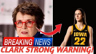 Sports Icon Billie Jean King Sends Strong Warning Message to Caitlin Clark After WNBA Rookie Season [upl. by Attenov]