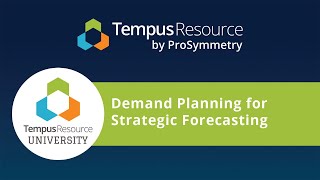 Demand Planning for Strategic Forecasting with Tempus Resource Cross Project Allocation [upl. by Eecyal]