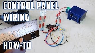 Control Panel Wiring with LEDs  How To  Model Railroads [upl. by Ytte]