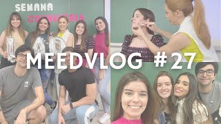 MEEDVLOG 27  ROTINA DE UMA ESTUDANTE DE MEDICINA  II SEMANA DE COSMIATRIA DA LIGA DE DERMATO [upl. by Soluk679]