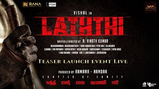 Laththi Charge Teaser Launch Event  LIVE  Vishal  Sunaina  AVinoth Kumar  Yuvan Shankar Raja [upl. by Leber]