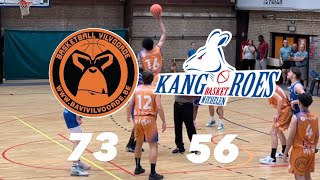 U21 Bavi Vilvoorde vs Kangoeroes Basket Mechelen 7356 [upl. by Tila]