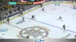 Dennis Seidenberg Catches Defense Out of Position Rips Wide Open Shot [upl. by Hutchins776]