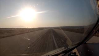 Karpathos LGKP Cockpit view landing rwy 30 [upl. by Hetti619]