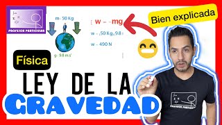 ✅LEY de GRAVITACIÓN UNIVERSAL 𝘼𝙥𝙧𝙚𝙣𝙙𝙚 𝙚𝙣 5 𝙢𝙞𝙣𝙪𝙩𝙤𝙨 😎​🫵​💯​ Física [upl. by Marchall]