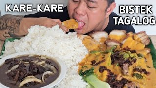 KAREKARE  BISTEK TAGALOG  MUKBANG PHILIPPINES  TOL BULOY MUKBANG [upl. by Omero]