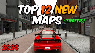 TOP 12 NEW TRAFFIC MAPS for ASSETTO CORSA 2024 [upl. by Lantz]