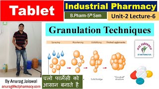 Granulation Techniques  Dry amp Wet Granulation  L6 Unit2  Industrial Pharmacy II 5th Sem [upl. by Mcgrath]