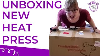 New Heat Press Unboxing  Fancierstudio 15x15 Heat Press Machine Unboxing Thoughts amp First Use [upl. by Couq808]