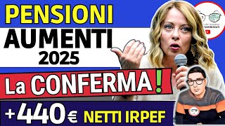 ULTIM’ORA ✅ PENSIONI ➜ 440€ NETTI IN PIù con la RIFORMA FISCALE IRPEF e AUMENTO MINIME INVALIDI 2025 [upl. by Nialb]