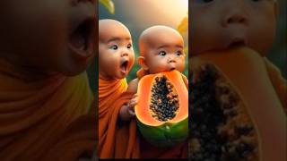 Cute baby monk farming baby boy punjabisong newsong cutemonk cartoon ytshorts trending [upl. by Warrin]