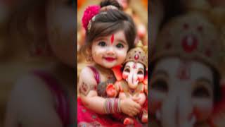 😘Jay Ho Ganesh 😘 vlogpinkiGanpati Bappa morya ❤️ [upl. by Assereht]