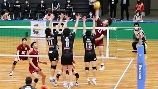 【2022黒鷲旗バレー】早稲田大 vs JTサンダーズ 第１セット ＜全日本男女選抜バレーボール大会＞ [upl. by Sum]