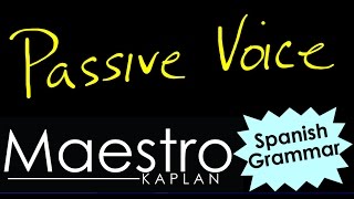 How to write in PASSIVE VOICE  VOZ PASIVA in Spanish examples of Active and Passive voice [upl. by Mixam125]