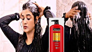 TRESEMME KERATIN SMOOTH SHAMPOO REVIEW  tresemme shampootresemme keratin smooth conditioner review [upl. by Tombaugh]