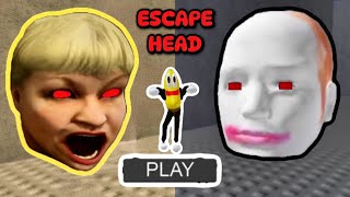 Escape Running Head amp Escape Angry Head Carnival🎪  KABUR DARI KEJARAN KEPALA SERAM  Roblox [upl. by Marsiella]