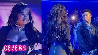 Coco Jones FLIRTS With NLE Choppa During Spicy BET Awards Performance [upl. by Allebram567]