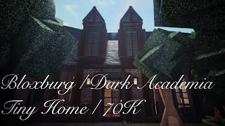 Bloxburg  Dark Academia Tiny Home  70K [upl. by Ehctav]