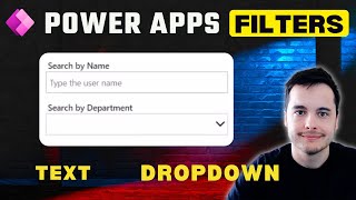 How to Filter a Gallery Using Text Input and Dropdown in Power Apps [upl. by Rebecka]