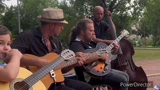 Live Concert Jazz Manouche  Mike Grenier amp Polo Hassli amp Peter Hassli « Django Tiger » Extrait [upl. by Gnaoh]