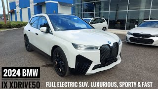 2024 BMW iX Xdrive50 Electric SUV  Indepth Review  Car ReviewsJa🇯🇲 ATLAutobahn BMW Subscribe [upl. by Aidroc]