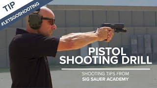 Pistol Shooting Drill to Improve Accuracy  Shooting Tips from SIG SAUER Academy [upl. by Atirb]