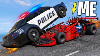 Trolling Cops with 100 Spike Cars on GTA 5 RP [upl. by Jeramey640]