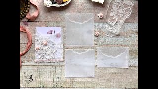 Vellum Pockets Tutorial  Dainty Embellishments for Journals and Cards [upl. by Verdha]