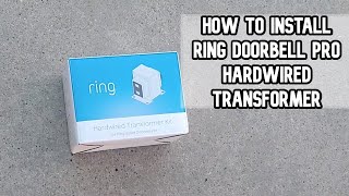 How to install Transformer kit for Ring Video Doorbell PRO video ring ringtransformer pro [upl. by Ritchie]