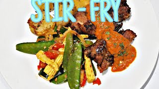 HOW TO MAKE BABY CORN AND MANGETOUT STIRFRY RECIPE  SOUTH AFRICAN YOUTUBER [upl. by Arok]