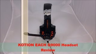 EACH G9000 KOTION Headset ReviewPerfect For Gaming [upl. by Ennovahc]