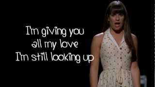 Glee  I Wont Give Up Lyrics [upl. by Claiborn]