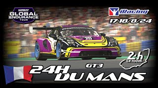 Global Endurance Conspit Tour  24H Le Mans  GT3  Iracing 2024 Highlights [upl. by Ritch]