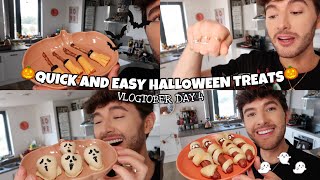 QUICK amp EASY HALLOWEEN SNACKS These Turned Out AMAZINGGGG  Vlogtober Day 4 [upl. by Meredeth]