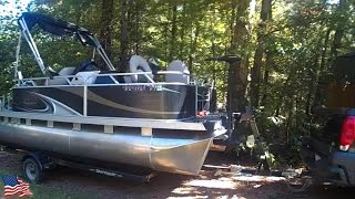 Installing a Trolling Motor on a Qwest Pontoon Boat Part 2 [upl. by Timmi]