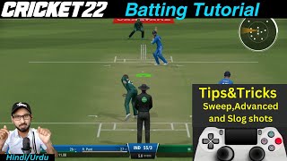 How to Play Advanced Shot in Cricket 22  Cricket 22 Batting Tutorial [upl. by Antebi]