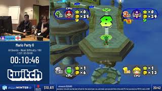 ESAWinter19 Speedruns  Mario Party 6 All Boards  Weak Difficulty by Fuzzyness [upl. by Erkan]