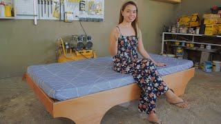 DIY Plywood Bed Frame [upl. by Assenav]