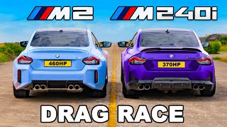 AWD BMW M240i v RWD BMW M2 DRAG RACE [upl. by Schou]