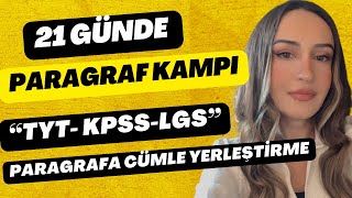 21 GÜNDE PARAGRAF KAMPI  TAKTİKLERLE  TYTKPSSLGS 2024  19GÜN [upl. by Ennoira]