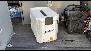 Toughbuilt compact cooler review and ice retention [upl. by Faucher]