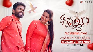 𝓢𝓪thya NJ amp 𝓖𝓸kila PreWedding Video Song  Wonders of Tamil Nadu  ft Sam Vishal  Sago [upl. by Brandais]