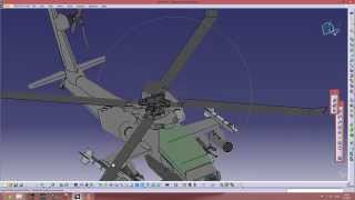 Catia v5 Apache Model  Model Link [upl. by Jordison533]