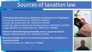 BX3112LA4023CO5120 Topic 1 Introduction to Australian Taxation Law [upl. by Leeda403]