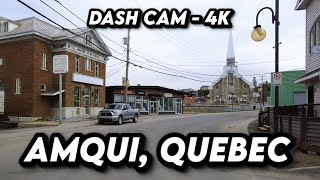 🚗 Scenic Drive Through Amqui Quebec 🏞️  4K Travel Adventure in La Matapédia [upl. by Nicoli]