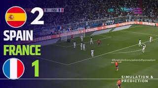 ⚽ España 21 Francia 🏆 EURO 2024 Highlights simulación y recreación de videojuego [upl. by Karlen519]